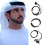 Arabisches Keffiyeh-Stirnband mit Seildetails, einteilig 4