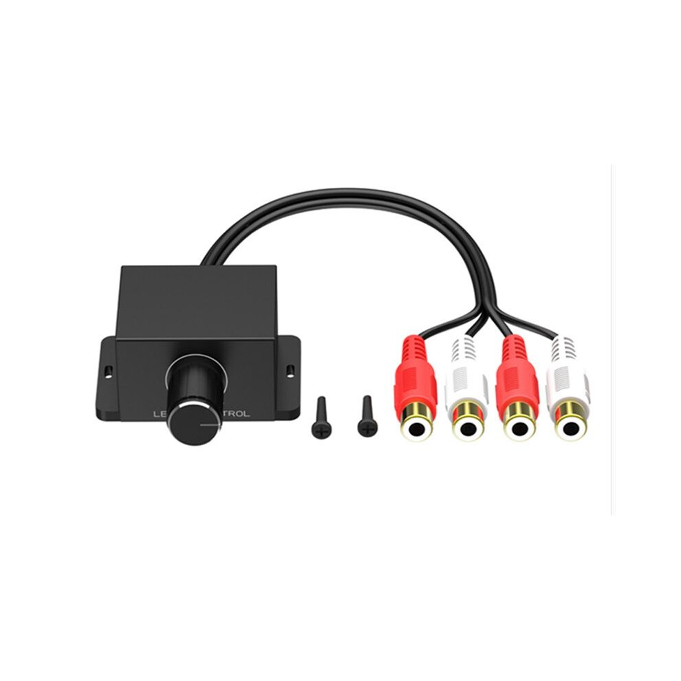 Car Audio Amplifier Bass Level Remote Volume Control Knob 2Rca Male And Female Input And Output Car Volume Regulator 4713199115047