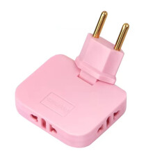 EU Plug 180 Degree Rotatable Converter 3-1 EU to US Extension Plug Multi-Plug Wireless Outlet Adapter Socket