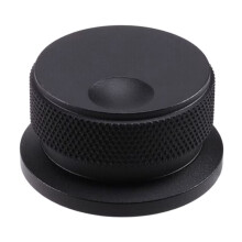 38X20mm, w Całości Ze Stopu Aluminium, Pokrętło Potencjometru z Wytłoczonym Wzorem, Pokrętło Głośności Wzmacniacza Audio, Czarne