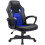 Lacoo mid-back gaming chair PU leather blue 2