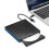 Φορητή εξωτερική μονάδα CD/DVD USB, μονάδα εγγραφής με φόρτωση δίσκου για 7