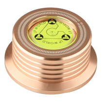 Aluminum Vinyl Record Weight HiFi 50HZ LP Disc Stabilizer Turntable Vinyl Aluminum Alloy Weight Clamp Rose-Gold