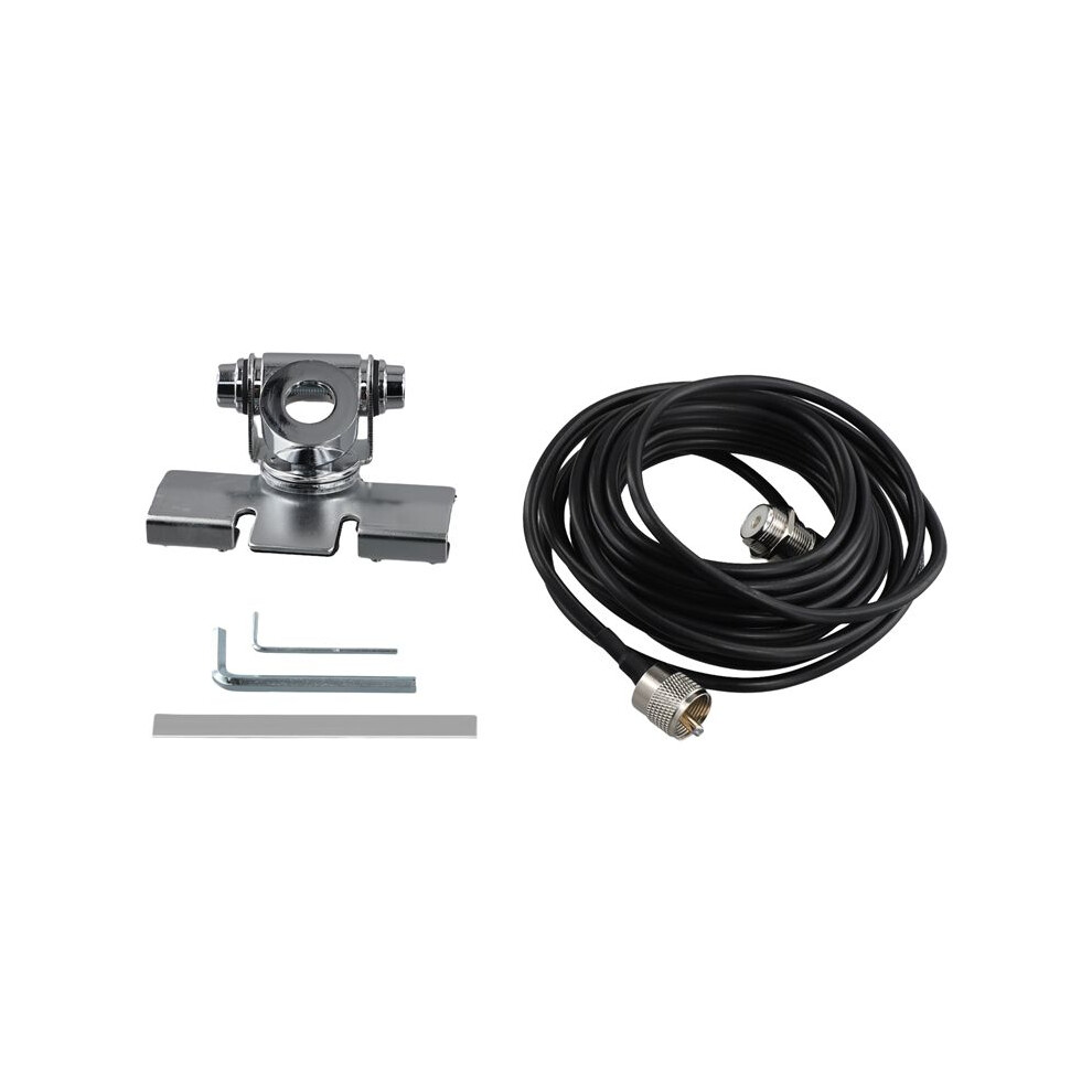 Rb-400 Car Antenna Mount Bracket With 5M Extension Coaxial Feeder Cable Adjustable For Qty Tyt Mobile Car Radio Antenna 4711672653451