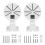 Security Camera Mount Bracket,ABS Indoor Outdoor Wall Mount L-Type Bracket for CCTV Security Dome IP Camera Mounting 1