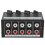 4 Channel Stereo Audio Mixer Support RCA Input and Output  Passive Stereo Mixer with Separate Volume Controls 1