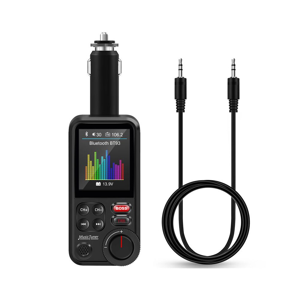 Bt93 Car Mp3 Player U Disk Music 5.0 Fm Transmitter Eq Mode Adjustment Usb Car Fast Charge 4712443515978