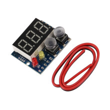 0-100V LED Digital Voltmeter Buzzer Alarm Battery Indicator 5V 12V 24V Voltage Meter Tester over Charge Monitor