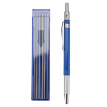 LáPis de Carpinteiro MaciçO, com 12 Recargas de LáPis, LáPis Mecânicos para Corte de AçO, Conjunto de LáPis AutomáTicos 2Mm