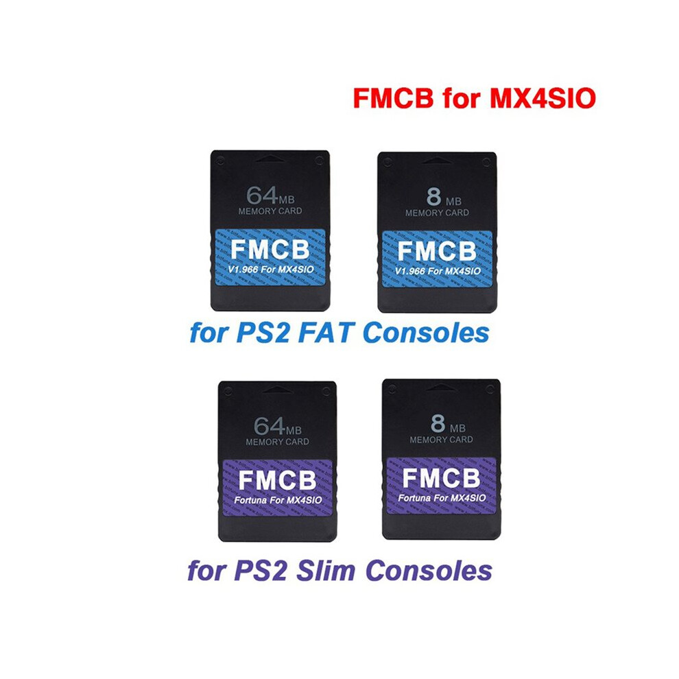 64Mb Fmcb Card V1.966 For Ps2 Mx4sio Sio2sd Card Adapter Installed Opl For Playstation2 Game Consoles,For Ps2 Slim 6034120124395