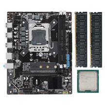 X79 Motherboard Set Kit LGA 1356 with Xeon E5 2420 V2 CPU 8GB(2X4GB) DDR3 Ecc Reg Ram Nvme M.2 Sdd Mico-Atx E5-V304