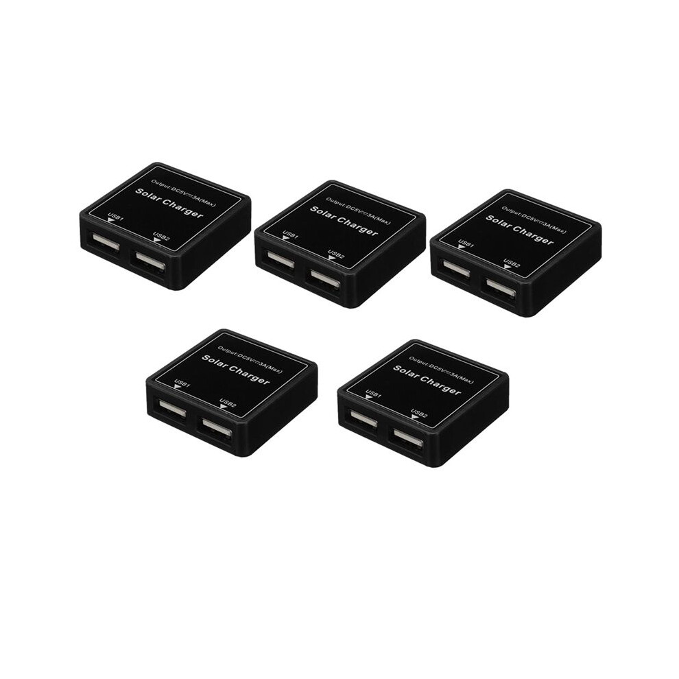 5Pcs Solar Panel Charger Power Bank 5V 3A Dual Usb Charge Voltage Controller Regulator Stabilizer Charger 4713206257265