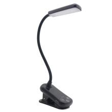 LED-Buchleuchte zum Anklemmen, 3 Farben, 8 Helligkeiten, Wiederaufladbares USB-Licht, Tragbare Leseleuchte, Buchlampe, -Schreibtischlampe