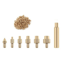 Écrou D'Insertion Thermique Pointe de Fer M2-M8 Kit Intégré de Filetage en Laiton Outil D'Insertion de Chaleur avec Écrou M3 pour Fer à Souder