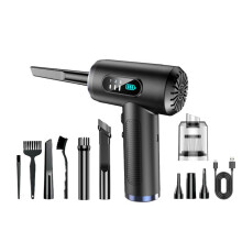 Aspirateur Air Duster 50 000 Tr/Min, Nettoyeur à Main Sans Fil à 3 Vitesses pour Ordinateur de Voiture et de Maison, Aspirateur à Soufflage 2 en 1