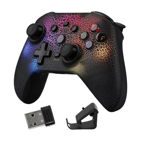 Ns21 Wireless Game Console+Receiver for /Ps3/Ps4/Android/Ios 6-Axis Gyro Joystick Dual Motor  Gamepad C 1