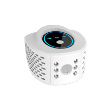 High Power Repeller 360 Ultrasonic Insect Repeller with 6 Strobe Lights Effectively Repels Rodents with USB Cable,White