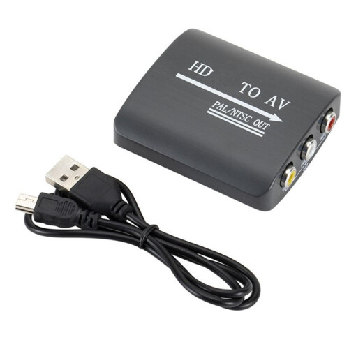 Conversor  Compatível com AV 1080P HD   Compatível com Conversor de Sinal AV Conversor de Áudio e Vídeo