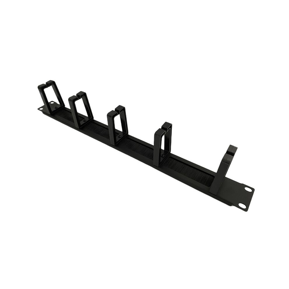 1U 19 Inch Rack Cabinets Cable Management Network Organizer Network Brush Panel Five Ring Detachable Wire Manager Frame 4713632010144