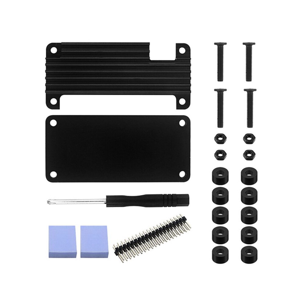 Suitable For Banana Pi M4 Zero Aluminum Alloy Case Bpi M4 Zero Metal Cooling Protective Case Black 4712478075829