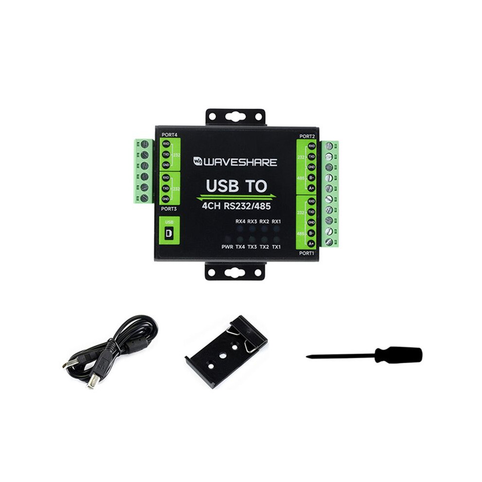 Waveshare Ft4232hl Usb To Rs232/485 Interface Converter Industrial Isolation For Linux Android Windows 11/10/8.1/8/7 4712731486423