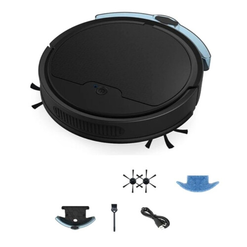 3 in 1  Sweeping Robot Home  Sweeper Sweeping and Vacuuming Wireless Vacuum Cleaner Sweeping Robots(Black)