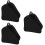 3Pcs Roller Skates Storage Pouch Black Durable Zippered Shoe Case 7