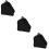 3Pcs Roller Skates Storage Pouch Black Durable Zippered Shoe Case 9