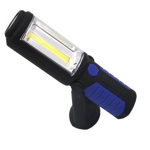 Υπέροχος επαναφορτιζόμενος φακός USB COB και LED USB, βάση εργασίας με μαγνητικό 2