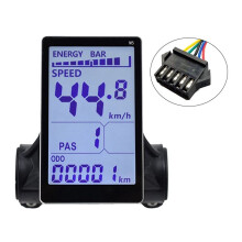 M5 Elcykel LCD-SkäRmmäTare 24V 36V 48V 60V E Scooter LCD-PanelskäRm för Mountainbike(SM 5PIN)
