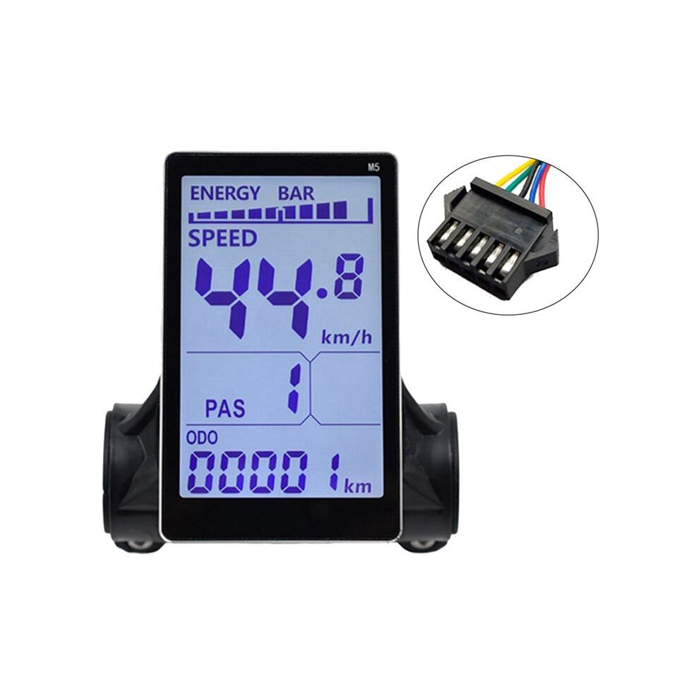 M5 Electric Bike Lcd Display Meter 24V 36V 48V 60V E Scooter Lcd Panel Screen For Mountain Electric Bike(Sm 5Pin) 4712191955842