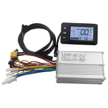 ContrôLeur de Moteur Sans Balais pour Scooter éLectrique 48 V 21 une + S866, Kit de Tableau de Bord avec éCran LCD, Accessoires pour Scooter
