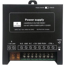 Power Supply Controller for Door Access System Electric Lock Intercom Camera Input 110V-240V AC to Output 12V 4A