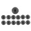 13PCS Replacement Arcade Hitbox Controller Button Caps Mechanical Push Button for Kailh/TTC/ Switches Keycap,A 2