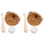 2Sets Miniatuur Honkbal Accessoires Khaki ABS Voor Mini Huis Decor 4