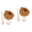 2Sets Miniatuur Honkbal Accessoires Khaki ABS Voor Mini Huis Decor 6