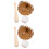 2Sets Miniatuur Honkbal Accessoires Khaki ABS Voor Mini Huis Decor 7