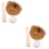 2Sets Miniatuur Honkbal Accessoires Khaki ABS Voor Mini Huis Decor 8