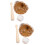 2Sets Miniatuur Honkbal Accessoires Khaki ABS Voor Mini Huis Decor 9
