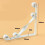 Suporte de ferro branco para prateleira de garagem (2 peças) - 38 x 15 cm (15 x 5,9 polegadas) 7
