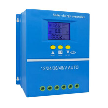Solar Charge Controller 100A for 12V 24V 36V 48V Battery Systems, Multi-Battery Type Support, LCD Display