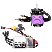 Brushless Motor ESC Combo 3542 Outrunner Motor 80A ESC für 1/10 1/12 RC Crawler, Brushless Motor AM32 ESC 1630KV