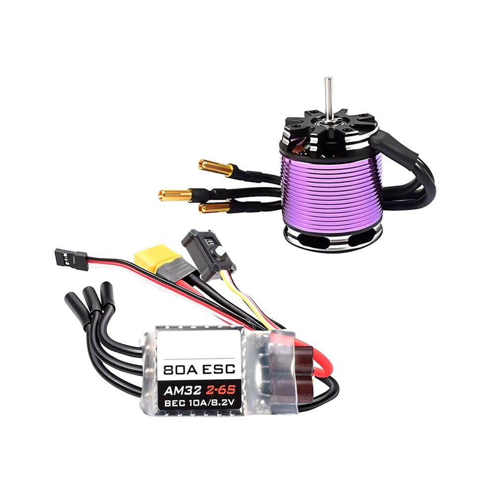 Brushless Motor Esc Combo 3542 Outrunner Motor 80A Esc For 1/10 1/12 Rc Crawler Car, Brushless Motor Am32 Esc 1630Kv 6031093268019