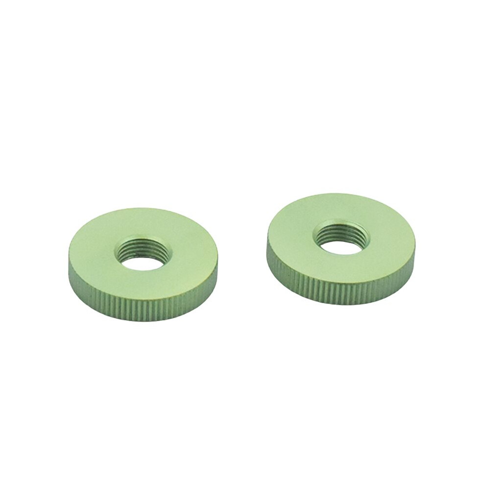 2 Stück Farbige Muttern Aus Aluminiumlegierung für Nagra/Stellavox Hochpräzisions-Rollenhalterungen, Grün