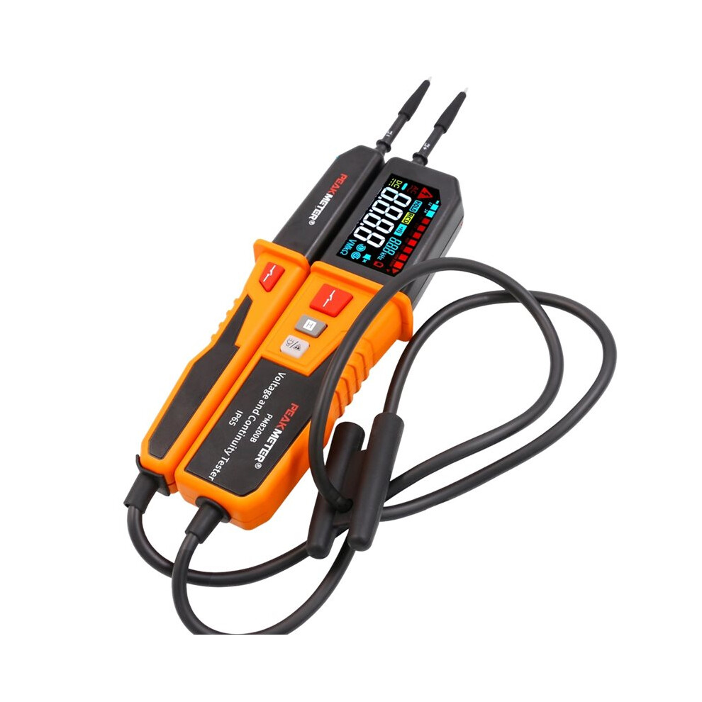 Peakmeter Pm8200b Intelligent Ac/ Voltage Tester Measurement Instrument With Rcd Testing And Polarity Detection 4711580861788
