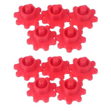 10 Stuks Plastic Afsluitdoppen voor Slangmondstukken van Standaard Lijmflessen
