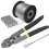 Wire Rope Crimping Tool Kit, with Stainless Steel Cable 165 Ft (7x7 Strand Core), 100 Cable Ferrule Loop Sleeve Stops 1