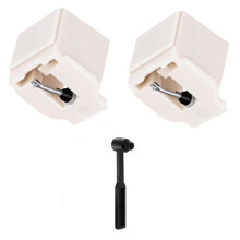 2PCS Replace AT3600L Needle for AT91 ATN2001 ATN3600 Turntable+Brush Dynamic Magnetic Stylus