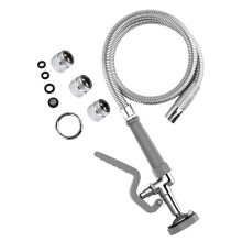Vorspülbrause mit 45-Zoll-Edelstahlschlauch, 1,42 GPM, Ergonomischem Griff für Großküchen