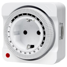 Mechanische Timerfitting voor Seizoensverlichting, 24-Uurs Analoge Bediening met 96 aan/Uit-Programma'S, EU-Stekker